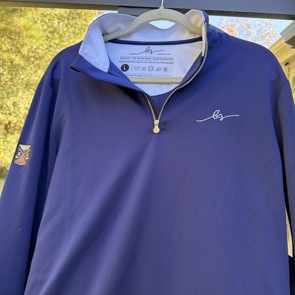 Boston Scott Golf Other - Boston‎ Scott Golf Large Blue 1/4 Zip Pullover. NWT $105.  723